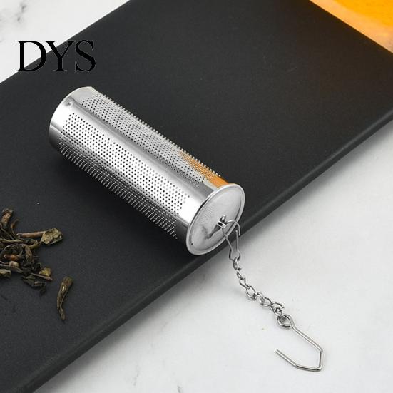 Herbal Strainer Tea Infuser with Chain Rustproof Anti-deformed Easy to Clean Spill Resistant Even Drainage Stainless Steel Fine Mesh Filter for Office
