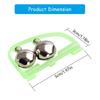 10pcs Fishing Gear Double Bells Alarm for Lake River Arched Fishing Bells Universal Rod Alarm Glow Night Indicator