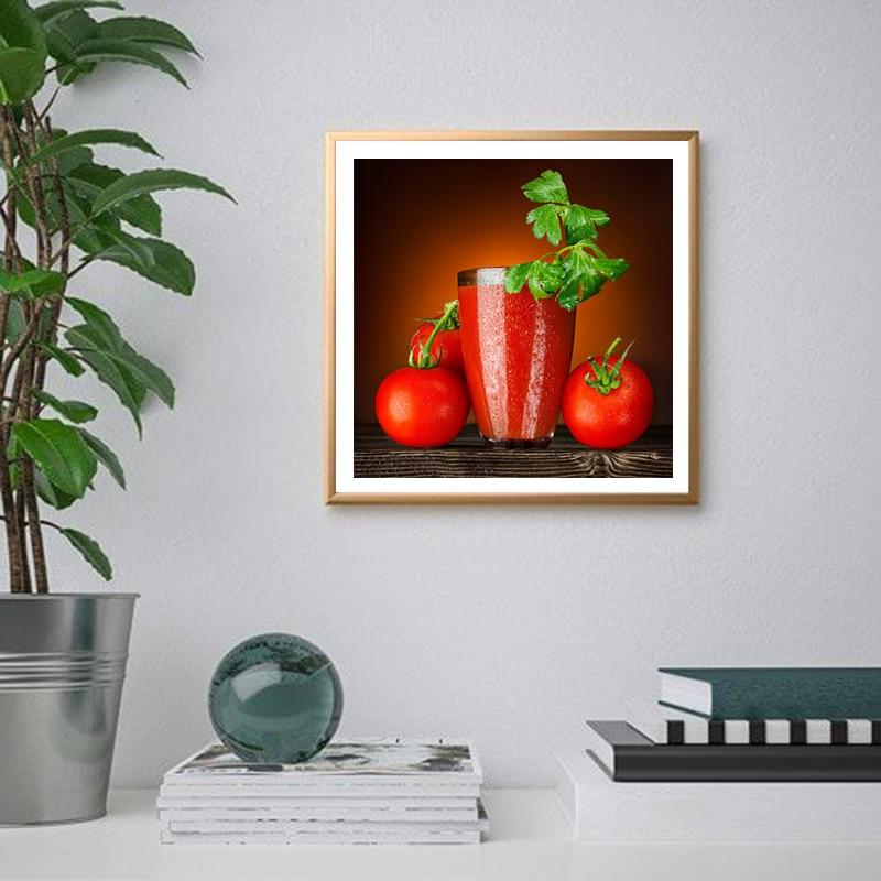 5D Diamond Painting New Product Fruit Orange DIY Full Round Rhinestone Mosaic Strawberry Embroidery Lemon Home Decor Gift