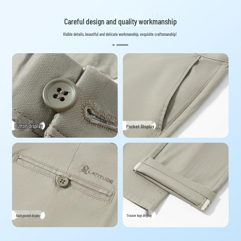 MONTAGUT Ice-Cool Linen Blend Casual Pants