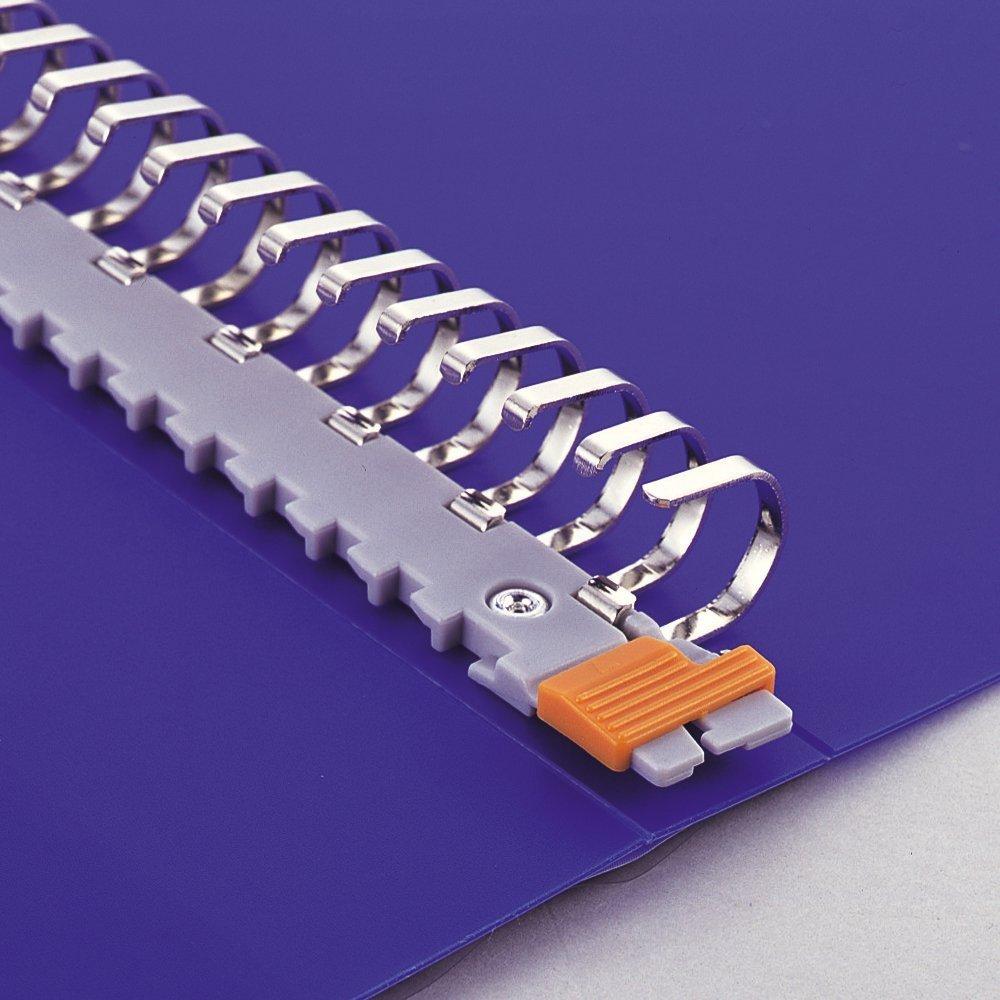LIHIT LAB Clear File Lupo Wide, Interchangeable, A5, 20 Holes, 30 Pockets, Blue, N-4611-8 (Pack of 3)