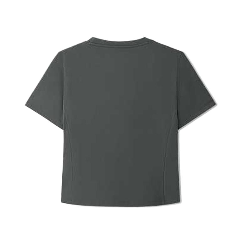 Skechers Solid Color Breathable Antibacterial Short Sleeve T-Shirt Women Tops L126W031-013P