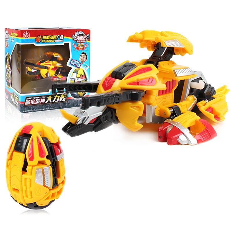 Creative Anime Deformation Toy Carbot Egg Automatic Transformation Dinosaur Egg Boys Robot Tyrannosaurus Pterodactyl Toys
