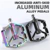 WEST BIKING Aluminum Alloy Bicycle Pedals Double DU Bearing 3 Perrin Chromium-molybdenum Steel Shafts MTB Road Bike Accessories