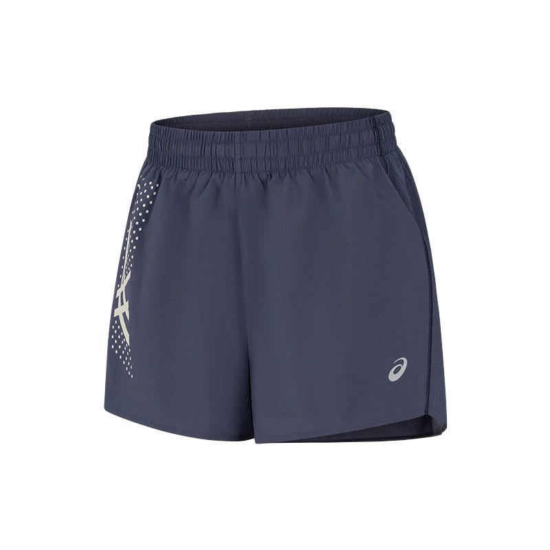 Asics SS25 Lightweight Simple Comfortable Breathable Lace-Up Sports Shorts Women Shorts Deep-Blue 2012D234-500