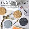 HINH Coaster Absorbent Natural Cotton Material Super Heat Resistant Set 6 Diameter 11cm Insulation Pad Thick Round Handwoven Woven Tea Coffee Kitchen