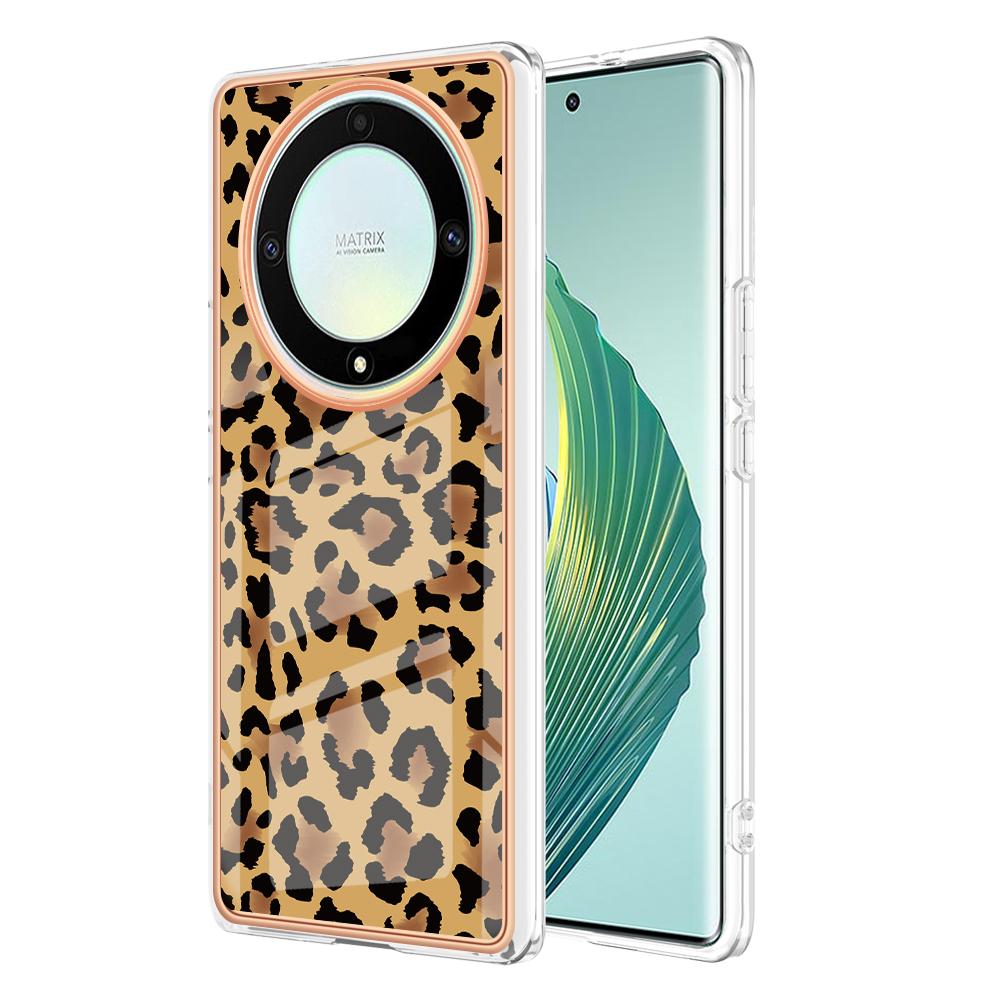 YB IMD Series-19 Style D For Honor X40 5G/X9a 5G/Magic5 Lite 5G IMD Pattern Anti-drop Cover 2.0mm TPU Electroplating Phone Case