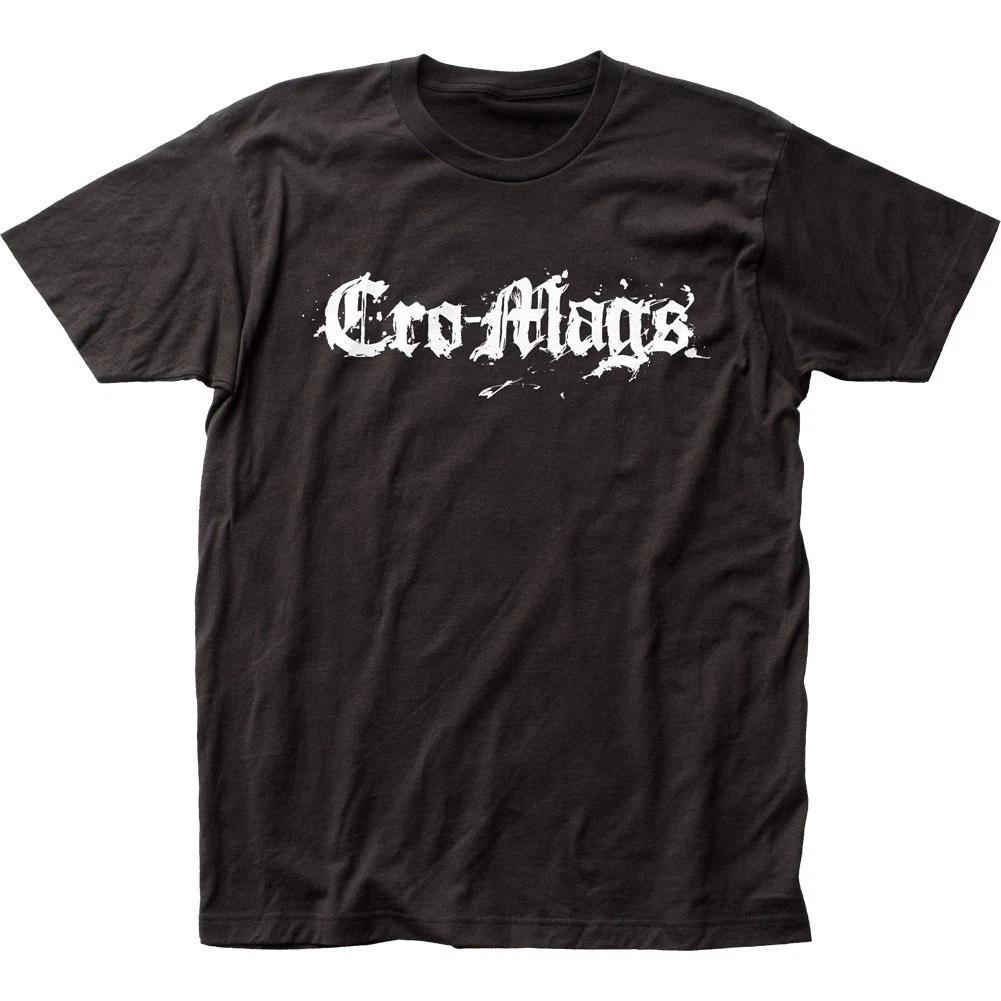 Мужская футболка Cro-Mags Логотип Музыка Классика Концерт Рок-группа Футболка Новая Черная 4XL