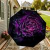 Purple Passion Bloom: Umbrella with Auto Open/Close, Outdoor Protection, Lightweight and Durable Travel Accessory 123