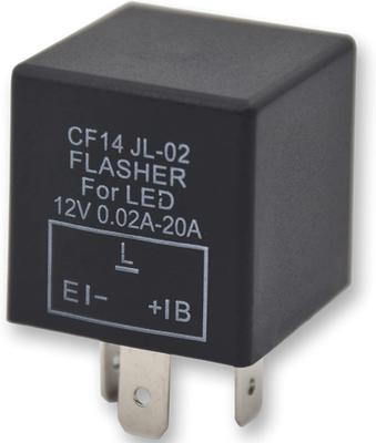 3-Terminal 12V LED Flasher Relay For Motorcycle Or Car Turn Signals