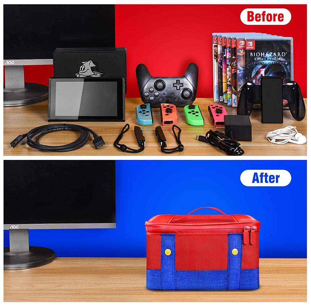 Switch Tragetasche Schutzhülle für Nintendo Switch OLED Konsole Pro Controller Reise Aufbewahrungstasche Hülle Für Switch Zubehör