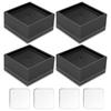 Washing Machine 4cm Height 500kg Load Set of 4 Gel Mats for and Refrigerators Anti-Vibration Mat, Adjustable, Capacity, + Anti-Vibration Rubber,