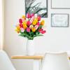 High-End PU Mini Artificial Tulip Bouquet for Living Room