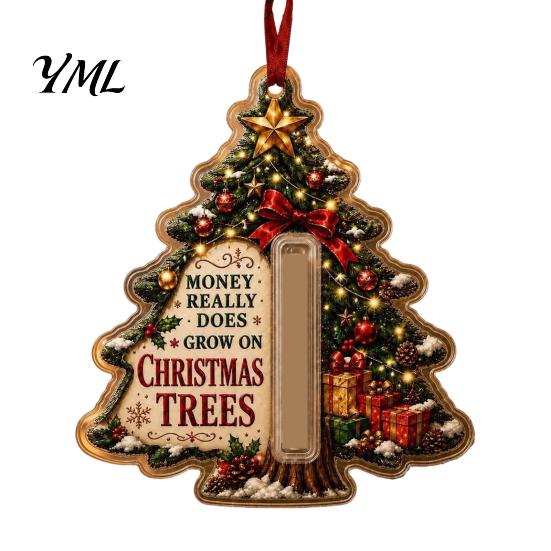 Graduation Money Gift Box Acrylic Butterfly Cash Ornament, Christmas Halloween Holder with Clear Rolled Bill Storage Container Compartment,