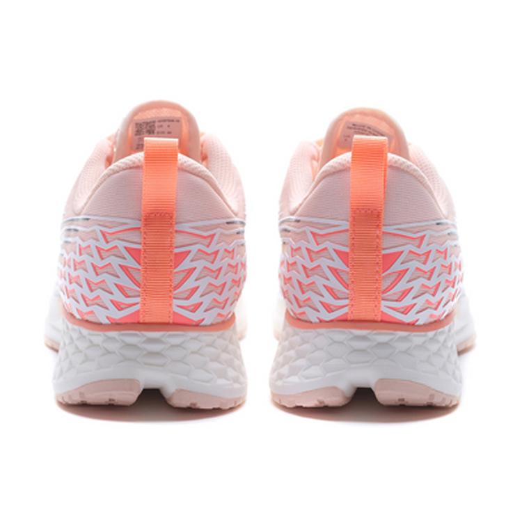 Li Ning Red Hare 4 Slip Resistant Abrasion Resistant Low Top Running Shoes Women's White Orange Pink ARBP046-15