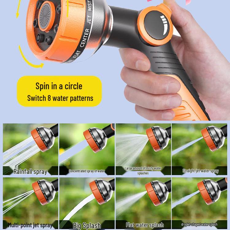 High-Pressure Water Hose Nozzle for Gardening, Landscaping, & Car Wash
