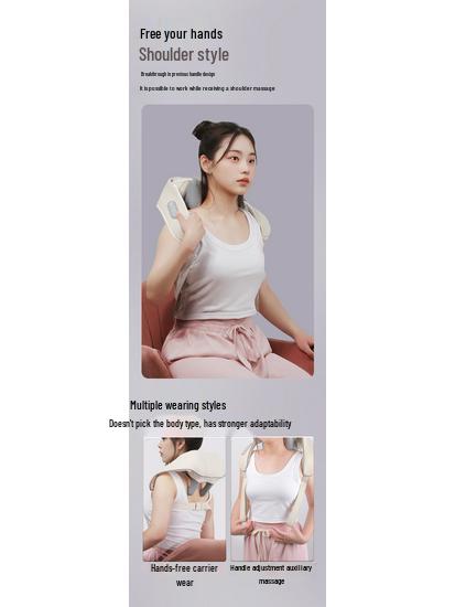 Trapezius Muscle & Cervical Spine Massager: Neck, Shoulder, and Waist Heat Massage Shawl