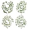 12PCS Green Artificial Ivy Leaf Flexible Vine Lightweight Hanging Garland DIY Accessories Craft Artificial Vine Party Supplies