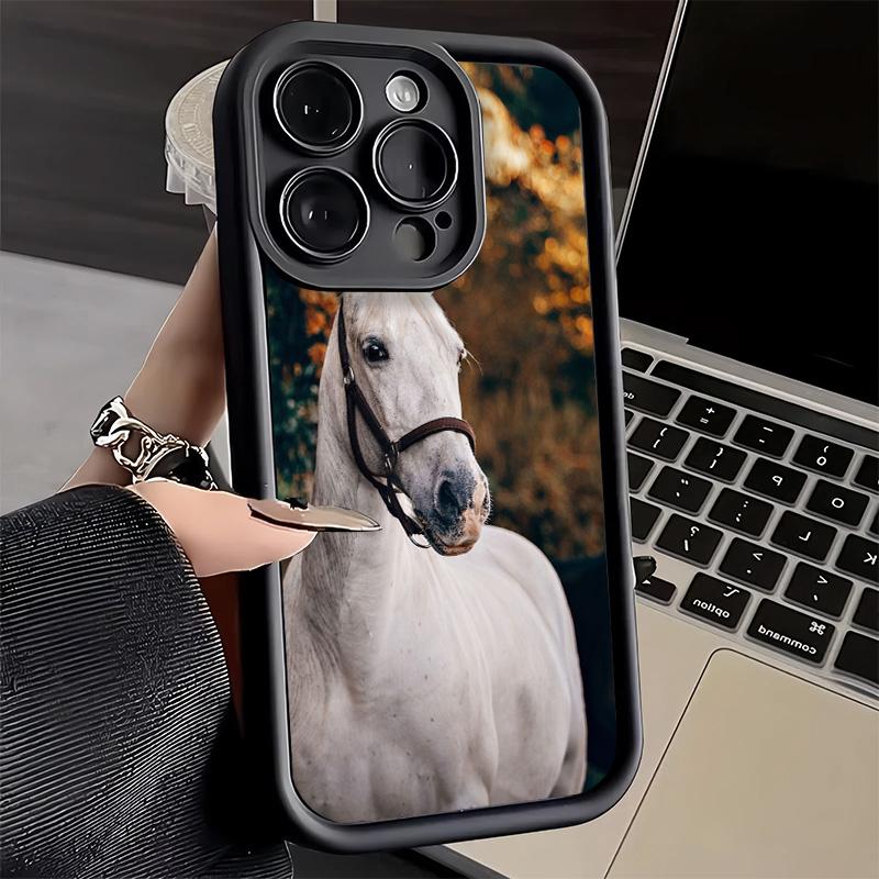 Phone Case for iPhone 17 Air 16E 15 16 Pro Max Ferghana Horse Animal Cover 14 Plus 13 12 Mini Soft Shell Silicone Fundas