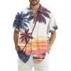 Men's Casual Fashion Printed Short-Sleeve Shirt