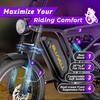 Bluvall Su8 Fat Tire Electric Bike 20*4.0 Wide Tire Long Range Off Road E-Bike