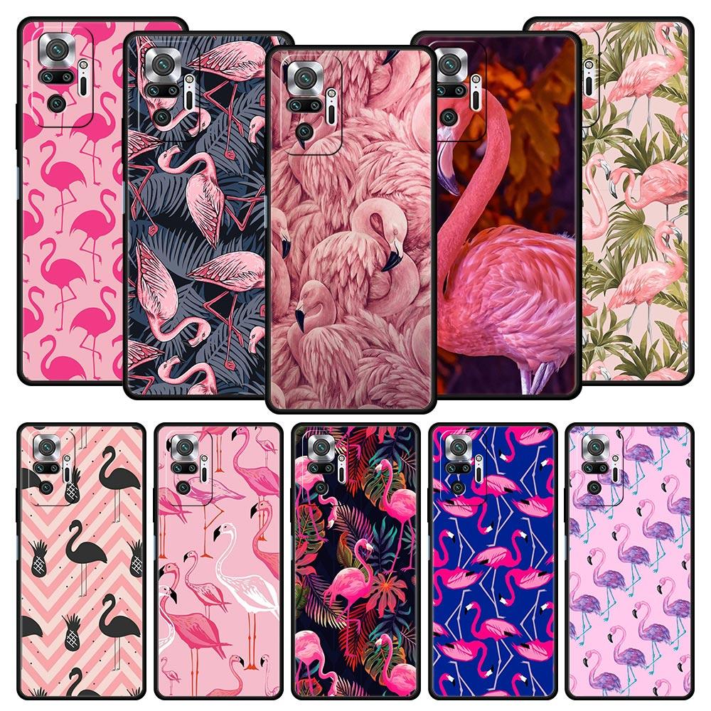Rosa Roter Flamingo Für Xiaomi Redmi Note 12 Handyhülle 10C 10 11 9 8 Pro Plus 9S 7 8T 9T 9A 8A 9C K50 K40 Gaming Silikonhülle