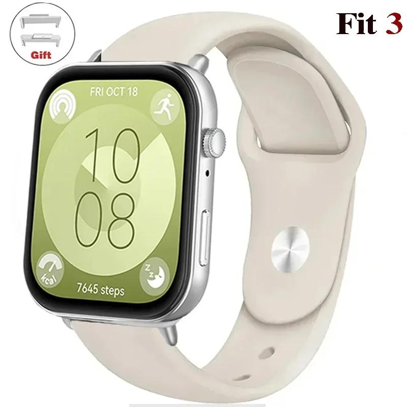 

Силіконовий ремінець для годинника для Huawei Watch FIT 3 Ремінець Розумний годинник Спортивний Ремінець для Huawei Watch Fit 2 Аксесуари For huawei fit 3