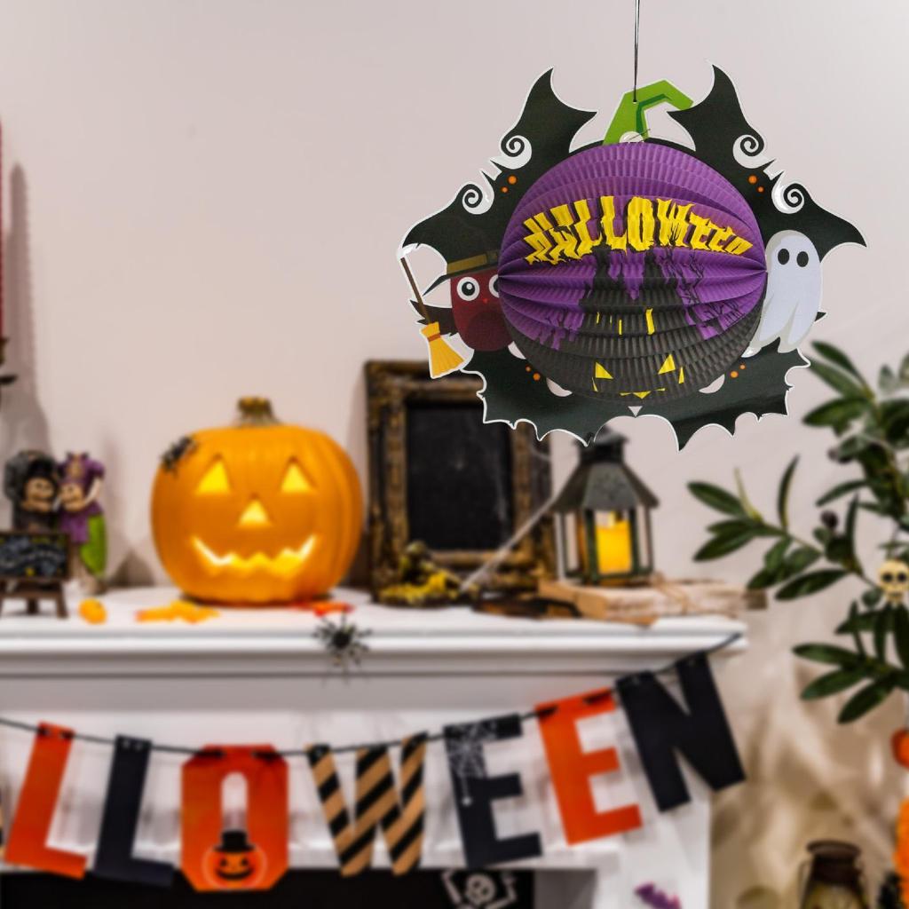 Halloween Lantern Decor Modern Cute Party Favors Photo Props Hanging Ornament for Outdoor Room