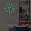 Wanduhr leuchtet im Dunkeln, selbstklebend, verstellbar, DIY, leuchtende Wand, Acryl, Uhr, Aufkleber, Heimdekoration