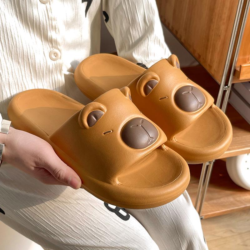 Cute Parent-Child 2025 Cartoon Slippers - Thick-Soled, Non-Slip Indoor Footwear for Boys and Women