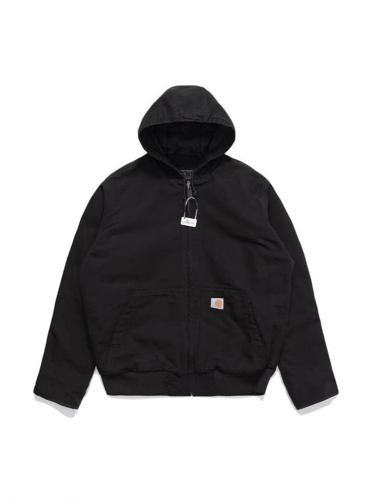 American Style Retro Thickened Canvas Hooded Jacket