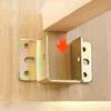 Heavy-Duty Metal Bed Support Bracket Set with Screws - Easy To Install, Strong Corner Support Hooks, Suitable for Furniture