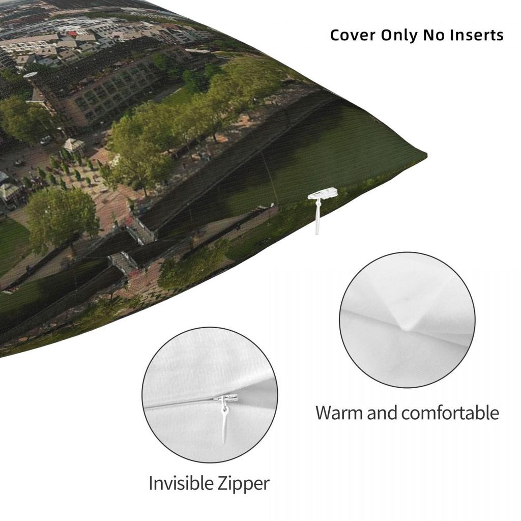 Cologne Cathedral Germany Square Pillowcase Polyester Linen Velvet Printed Decorative Pillow Case Sofa Seater Cushion