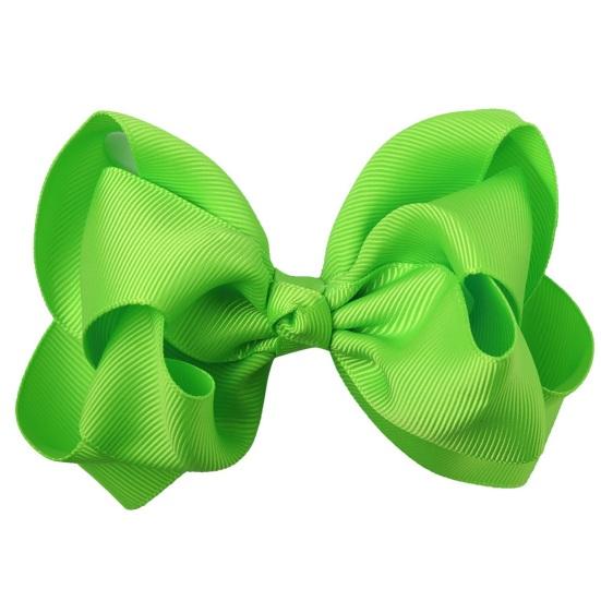 Bow Hairpin Safety Alloy Hair Clip with Burr-Free Metal Spring Double-Layer Threaded Webbing Bow Kids Non-Slip Hair Accessory
