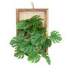 Wall Framed Artificial Plant Faux Greenery Plant in Frame Wall Decor Hanging