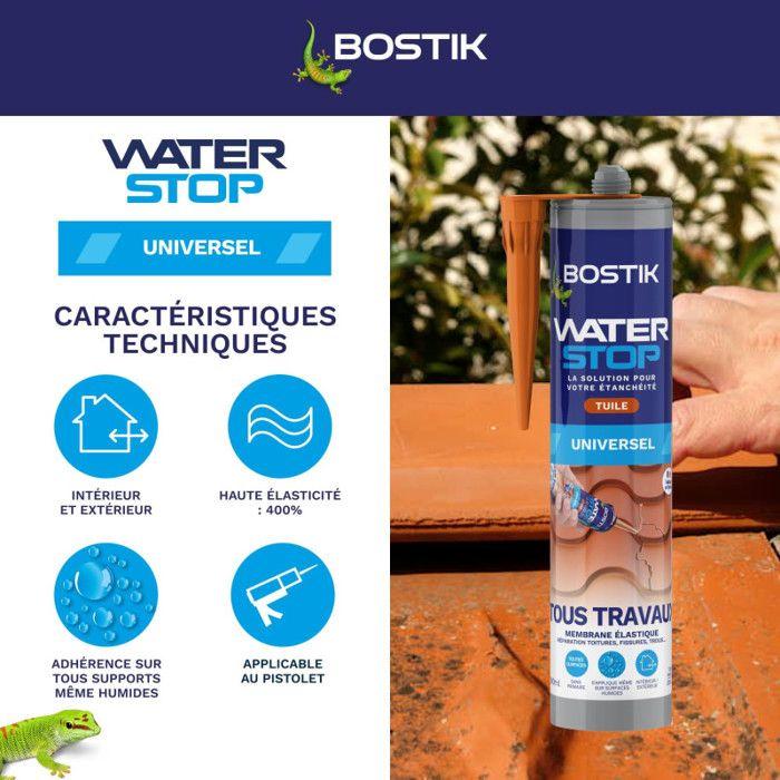 Waterstop tuile mastic cartouche 290ml - bostik