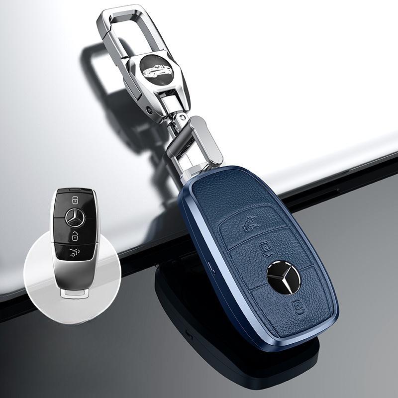 Suitable for Mercedes-Benz Key Case E-class A-class S-class ML-class/metal Car Key Case/C200L/E300L Case Ring