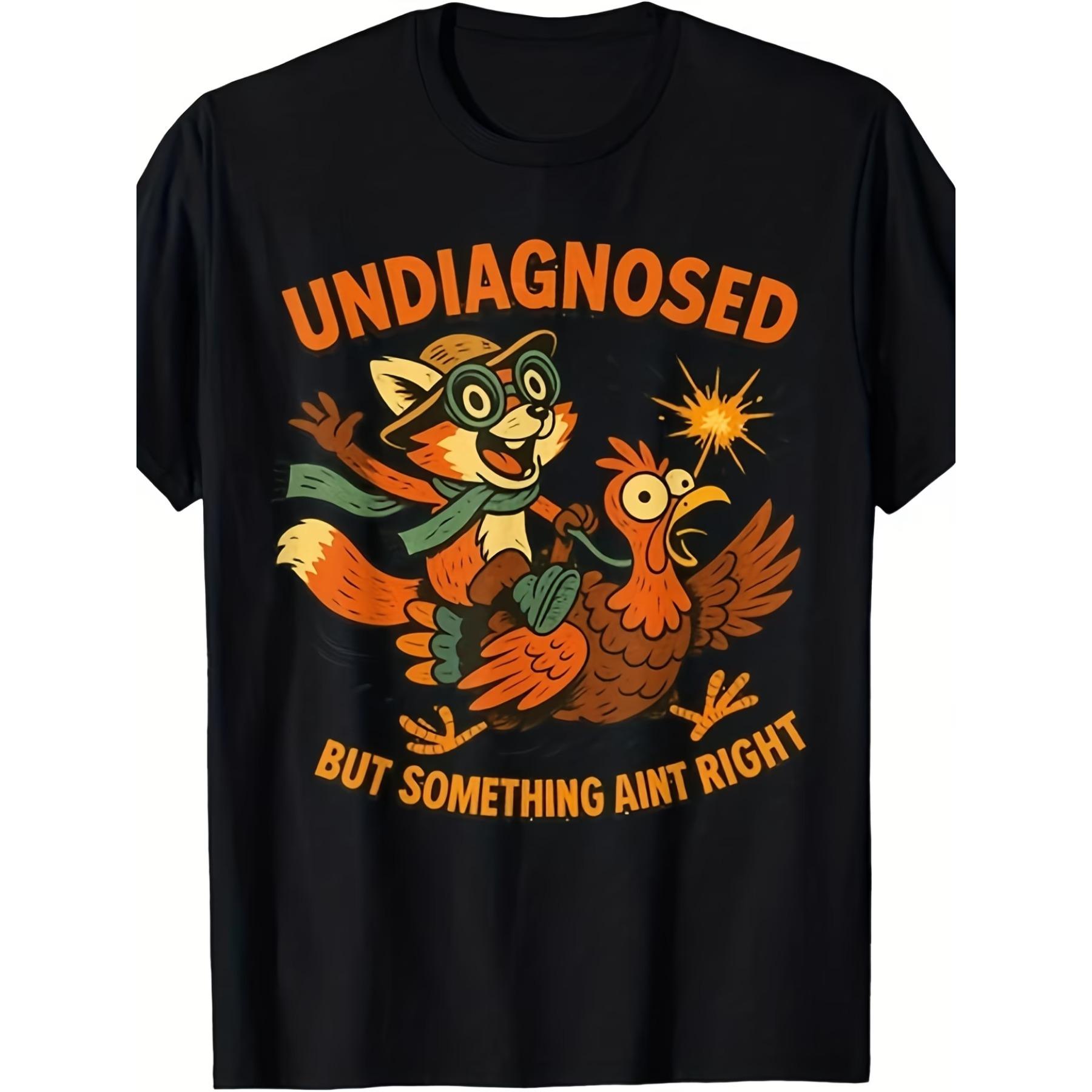 

Men S Funny Undiagnosed But Something Ain t Right Graphic T-Shirt XXL чорний