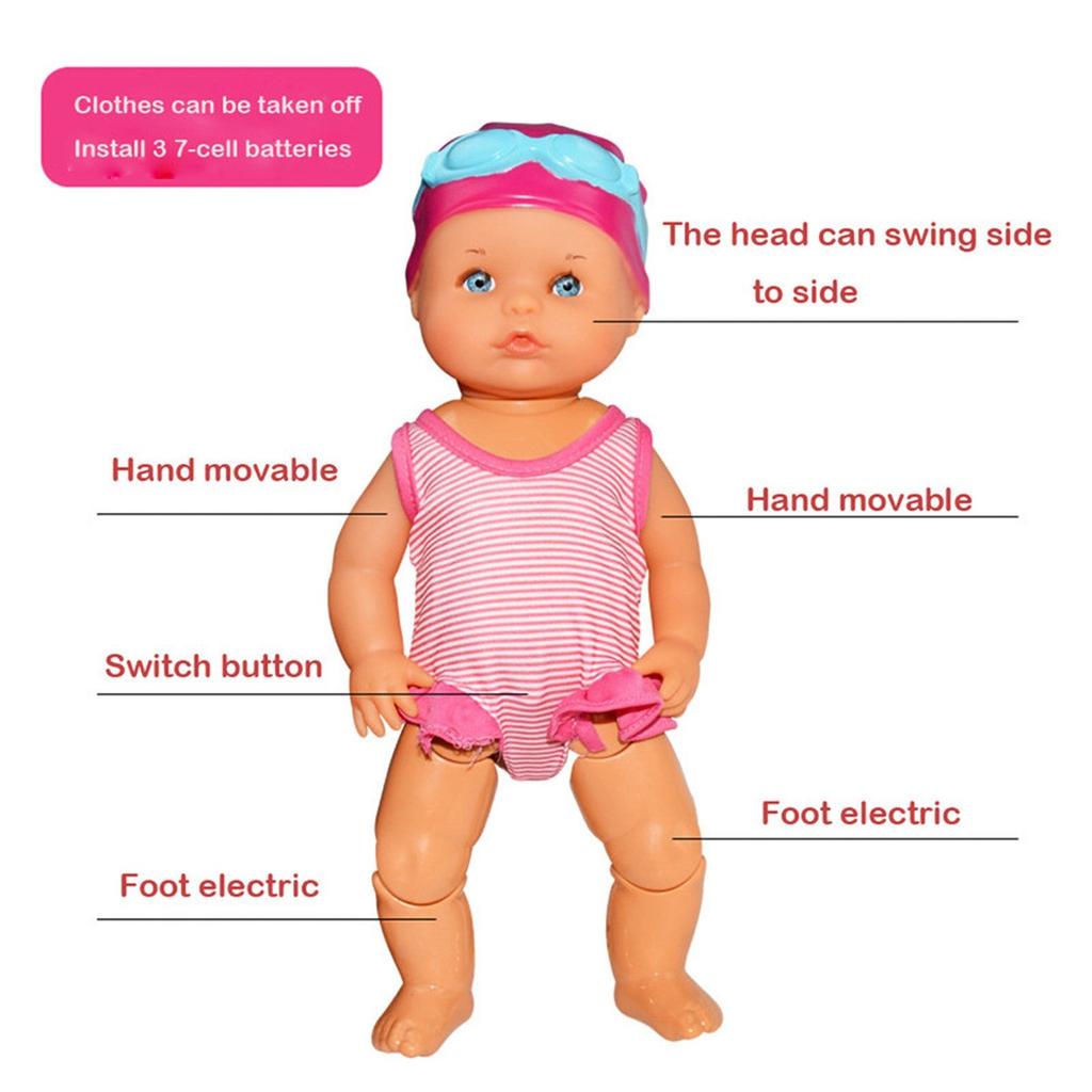 Electric Swimming Doll For Pool Bath, Bathtub Toys, Kids, Child, Pool Toys