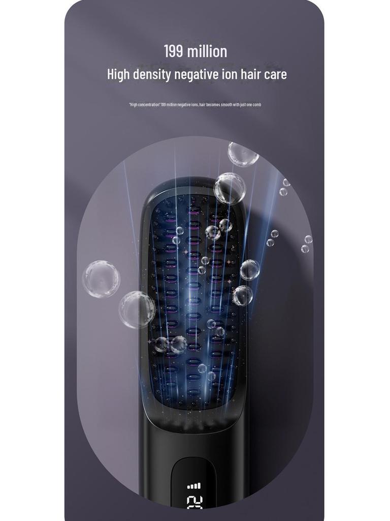 Negative Ion Hair Straightening Comb with LCD Display – Dual Purpose, Constant Temperature, Portable Hair Care Tool