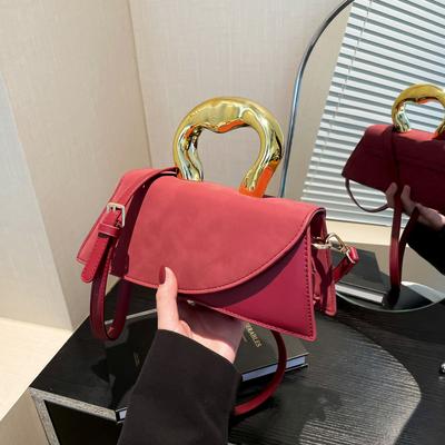 Premium Light Luxury Portable Shoulder Bag Women'S Autumn And Winter Commuting Matte Texture Shoulder Messenger Bag