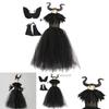 Maleficent Angelina Jolie Cosplay Kostuum Jurk Halloween Feest Outfit Voor Kinderen