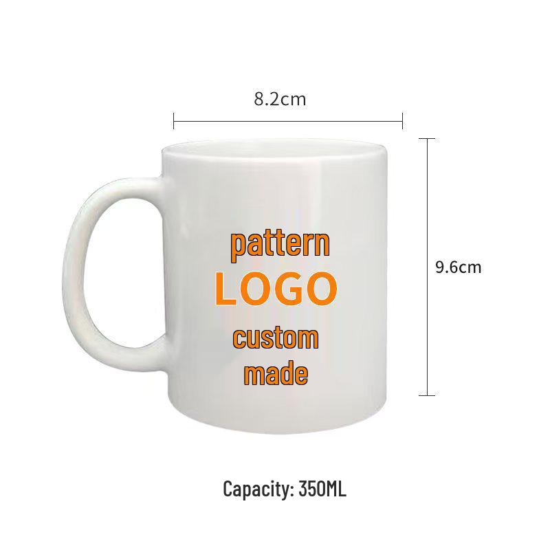 Custom Printed Ceramic Mug with Logo and Text – Ideal Personalized Gift 