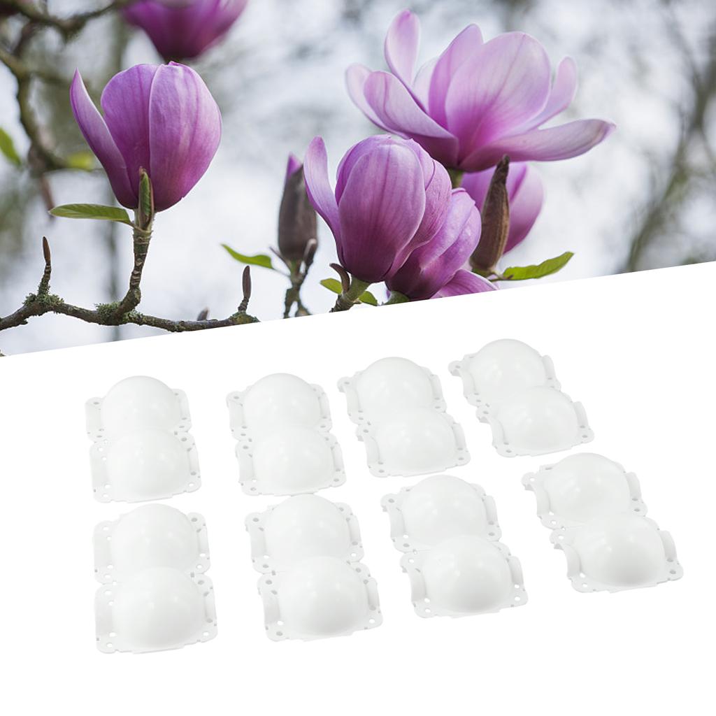 10Pcs Reusable Plant Root Growing Box Plant Rooting Box Shell High Pressure Propagation Ball Garden Graft Box White/Transparent