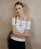 NEEV Off Drape Halter Layered T-Shirt Set (Ivory)