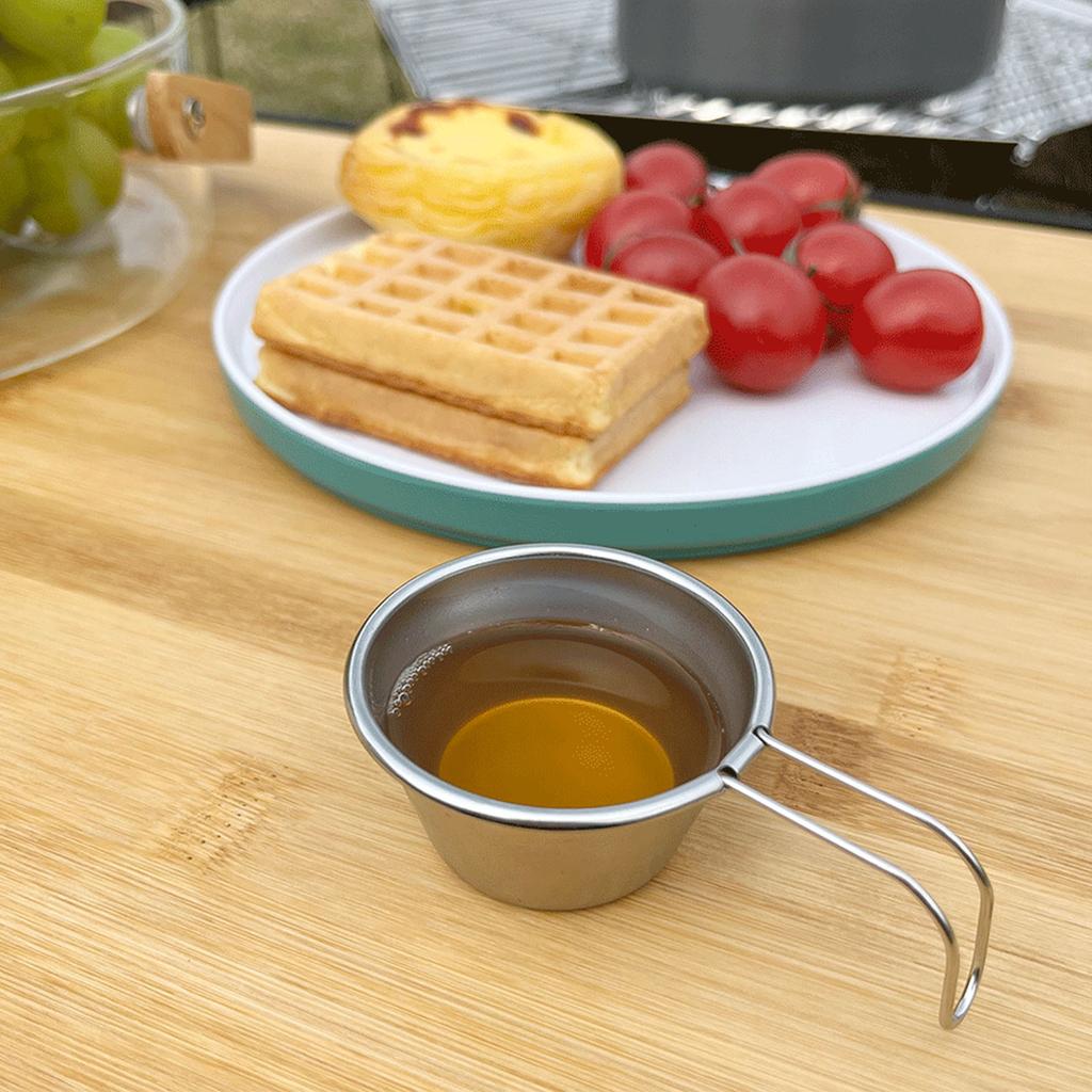 Camp Bowl Metal Stainless Steel Mini Camping Cup Tableware for Travel Hiking Outdoor Picnic