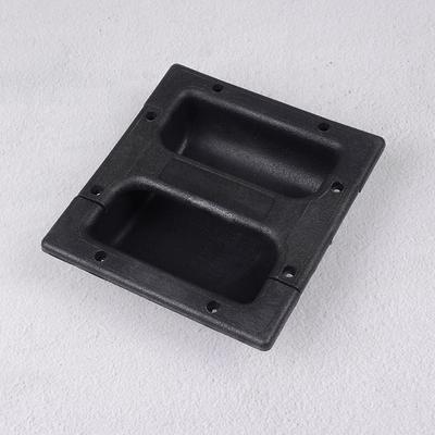 2 Peças Alça Embutida de Plástico PP Preto Para Gabinete de Amplificador de Guitarra Caixa Acústica 146*139mm