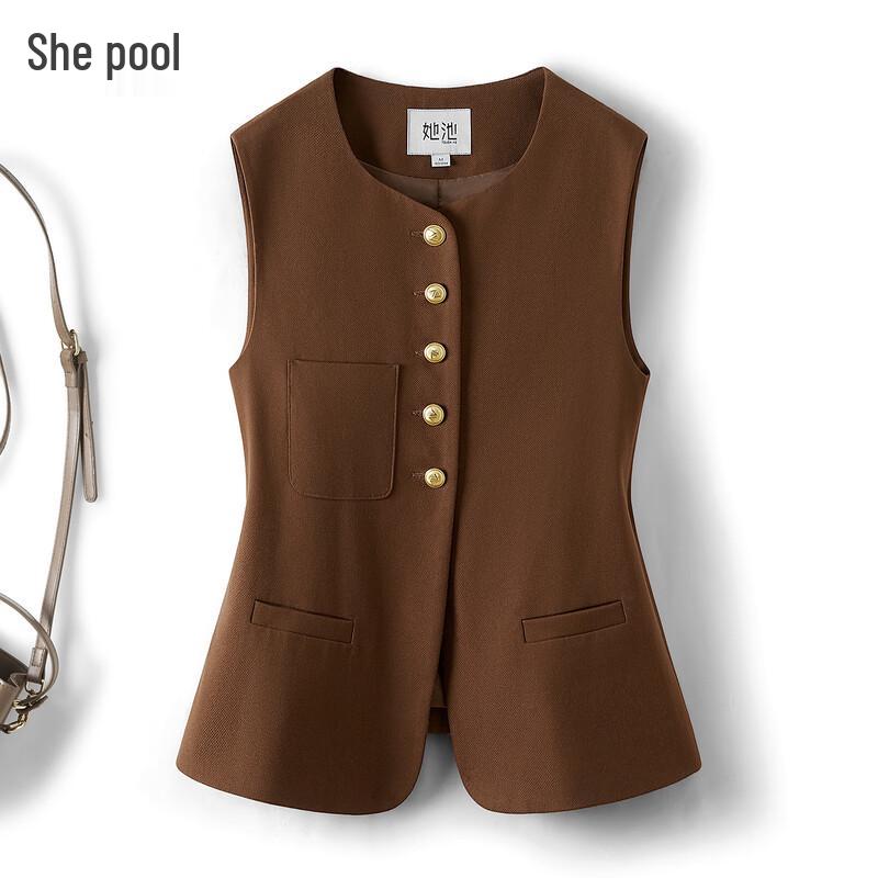 

Ta Chi Women s Retro Single-Breasted Suit Vest XL