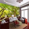 Tapete Schöner Wald 3D Wandbild Wohnzimmer Sofa 3D Tapete Heimdekoration