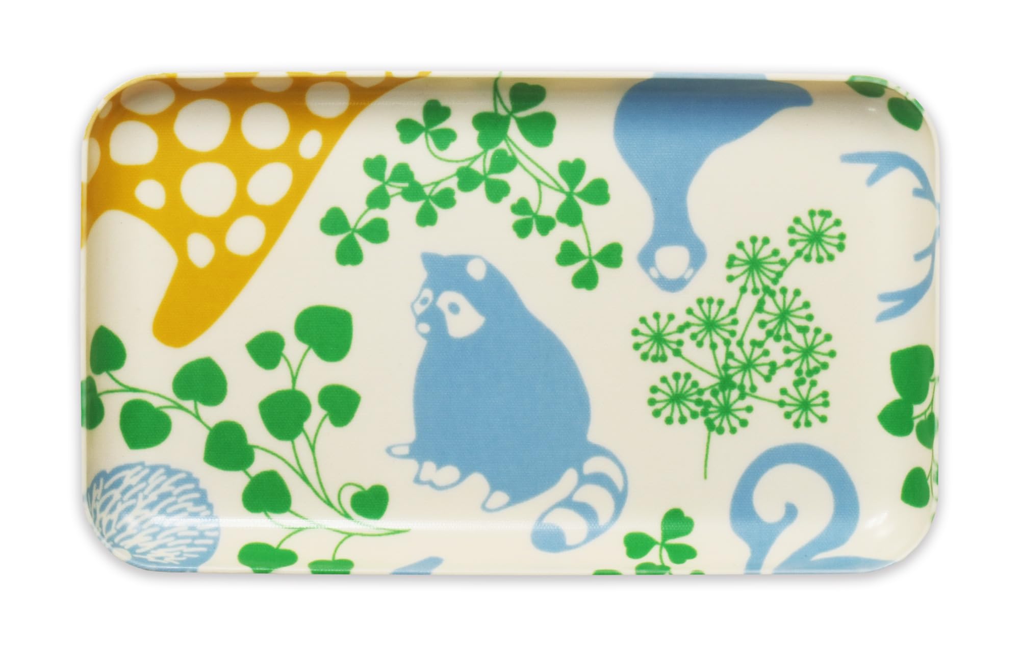 

Tatsucraft NR Caster Tray, SS, 21.5cm, Web Original Model, Scandinavian-style Animal Design, Non-Slip, Microwave-Safe, Tray, Tray, Stylish, Plastic,